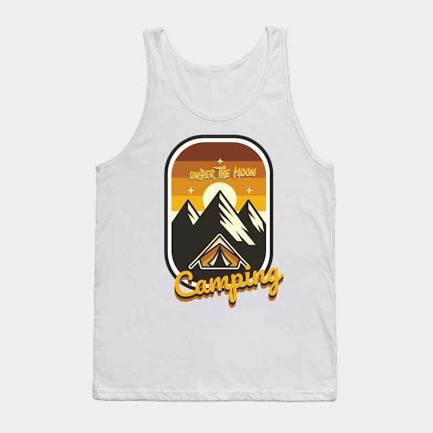 camping under the moon Tank Top by DOGGHEAD